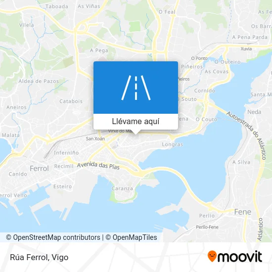 Mapa Rúa Ferrol