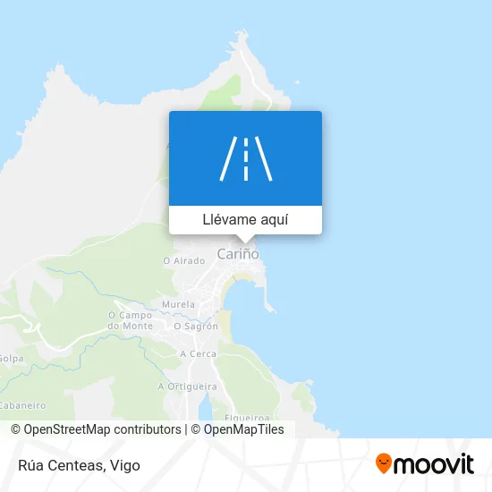 Mapa Rúa Centeas