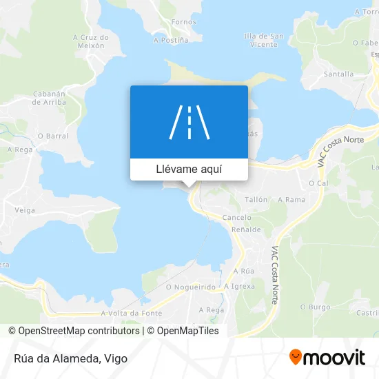 Mapa Rúa da Alameda