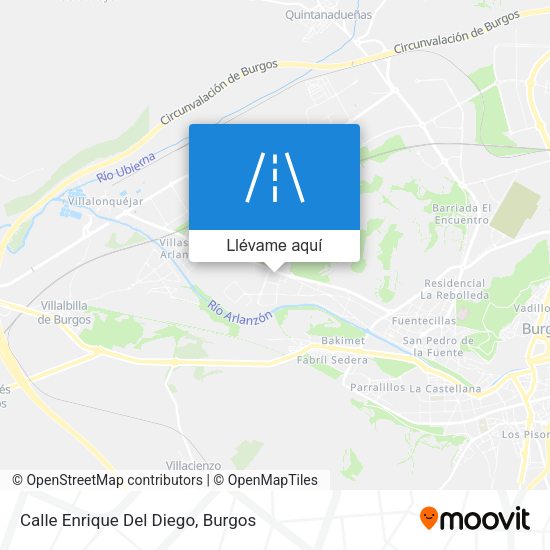 Mapa Calle Enrique Del Diego