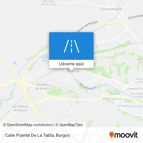 Mapa Calle Puente De La Tabla