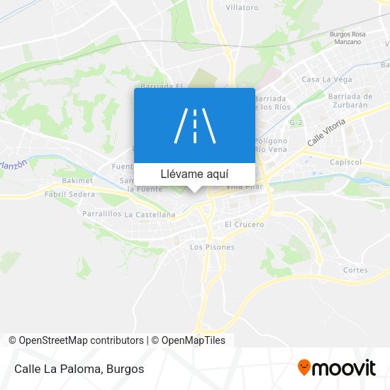 Mapa Calle La Paloma