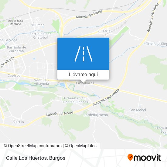 Mapa Calle Los Huertos