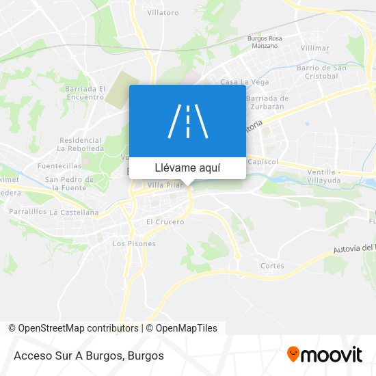 Mapa Acceso Sur A Burgos