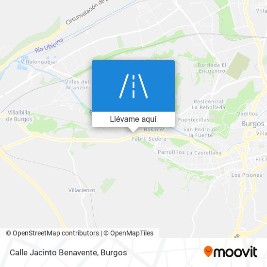 Mapa Calle Jacinto Benavente