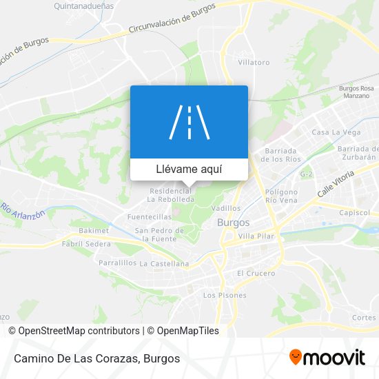 Mapa Camino De Las Corazas