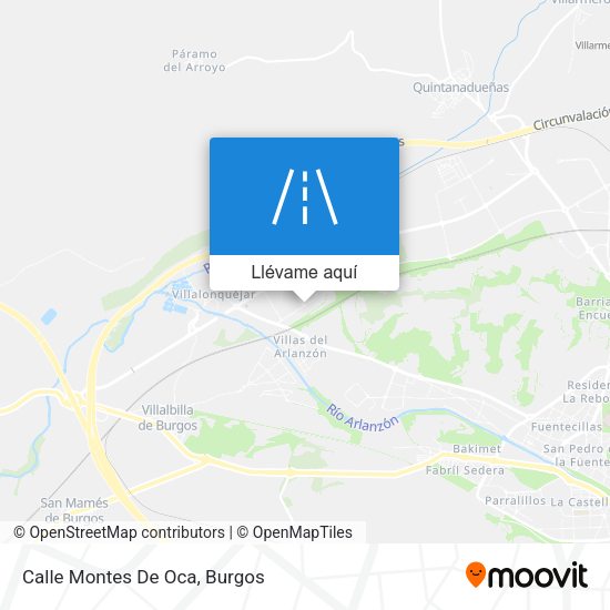 Mapa Calle Montes De Oca