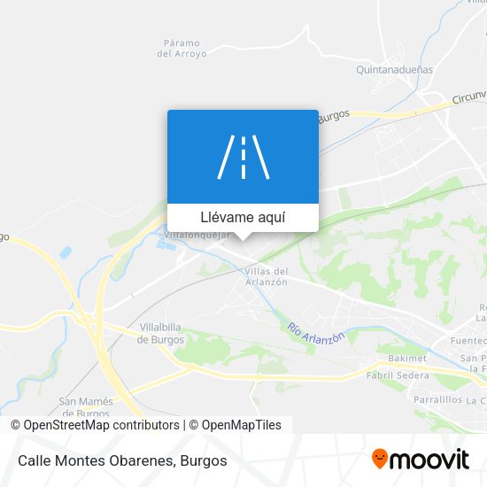 Mapa Calle Montes Obarenes