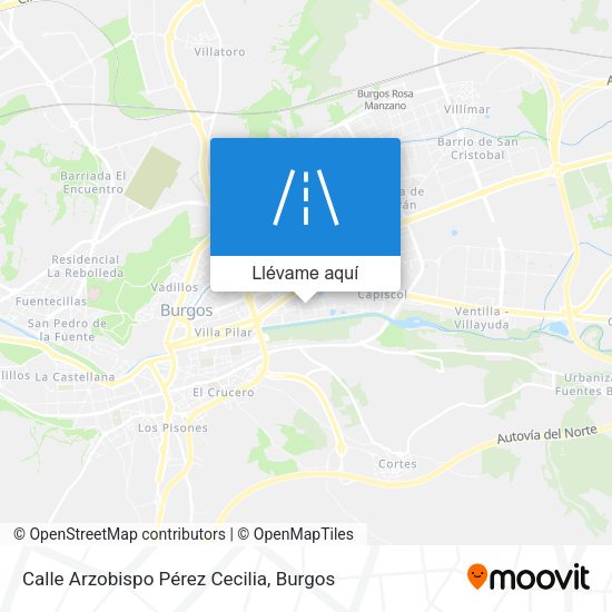 Mapa Calle Arzobispo Pérez Cecilia