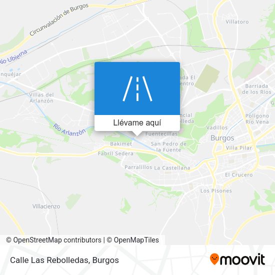 Mapa Calle Las Rebolledas