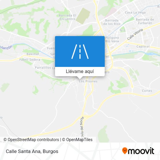 Mapa Calle Santa Ana