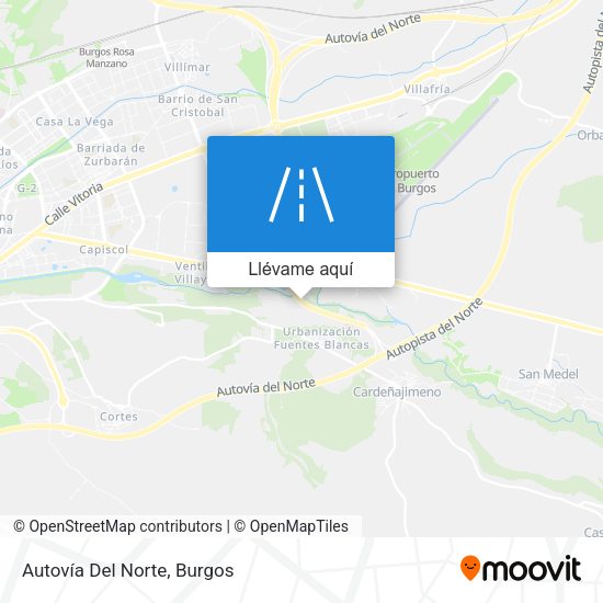 Mapa Autovía Del Norte