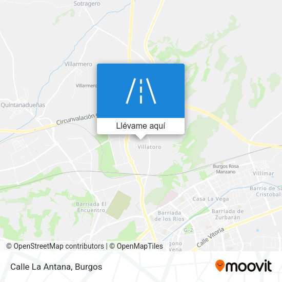 Mapa Calle La Antana