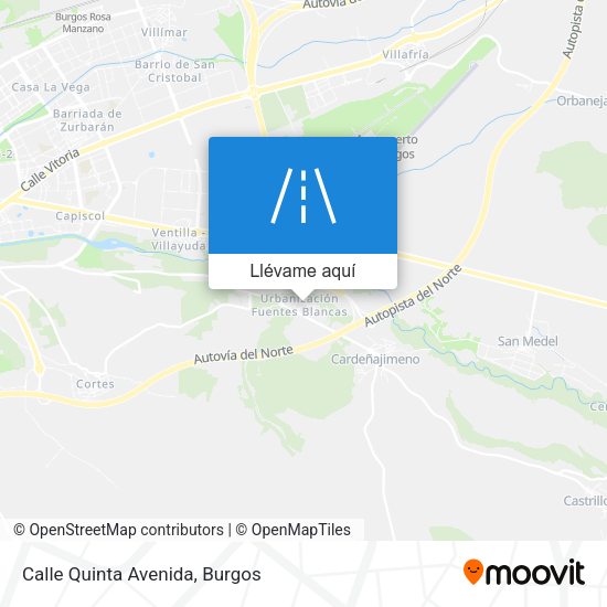 Mapa Calle Quinta Avenida