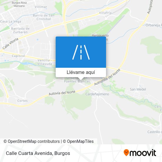 Mapa Calle Cuarta Avenida