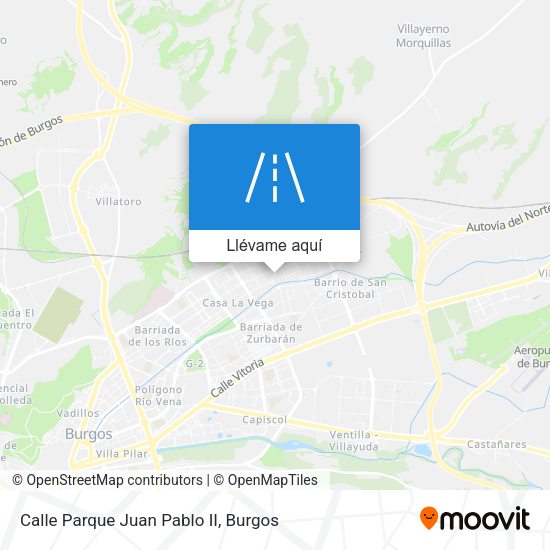 Mapa Calle Parque Juan Pablo II