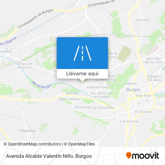 Mapa Avenida Alcalde Valentín Niño