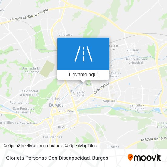 Mapa Glorieta Personas Con Discapacidad