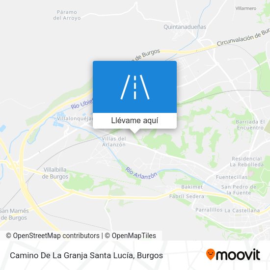 Mapa Camino De La Granja Santa Lucía