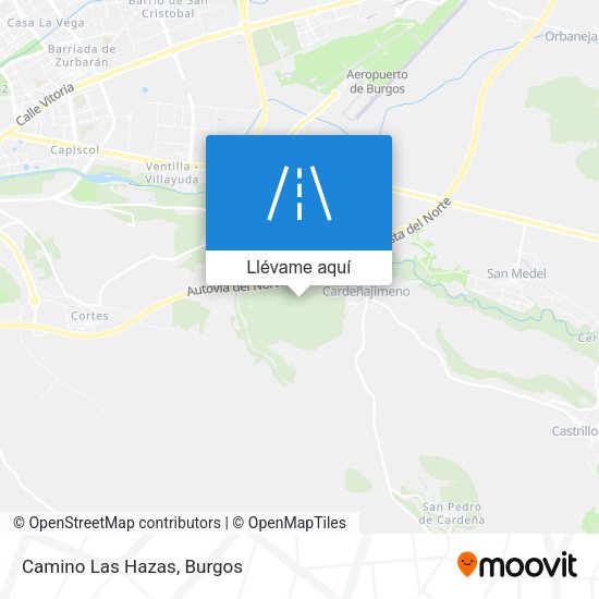 Mapa Camino Las Hazas
