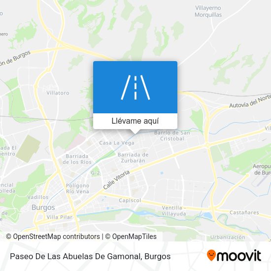 Mapa Paseo De Las Abuelas De Gamonal