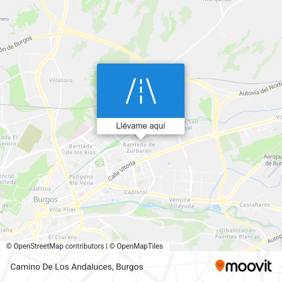 Mapa Camino De Los Andaluces