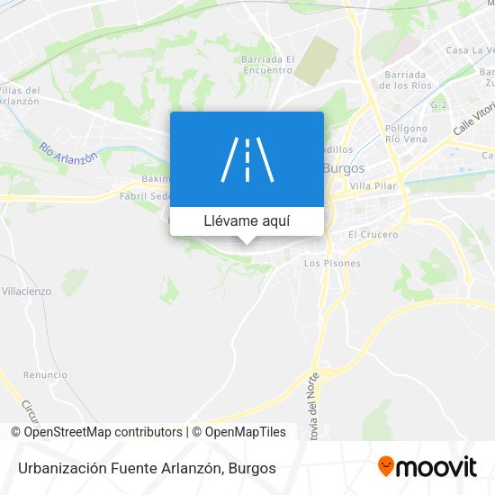 Mapa Urbanización Fuente Arlanzón