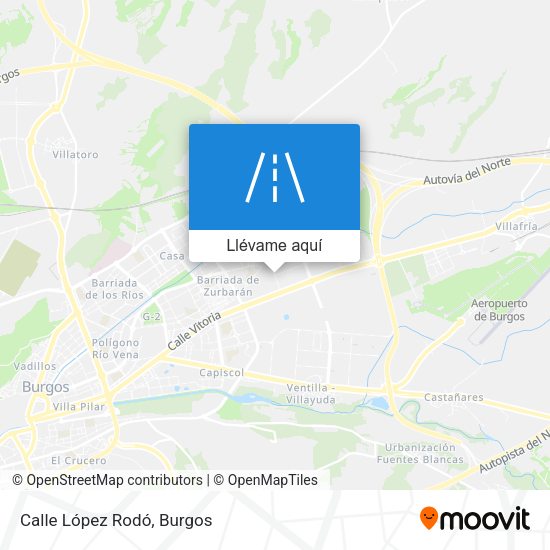 Mapa Calle López Rodó