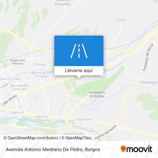 Mapa Avenida Antonio Medrano De Pedro