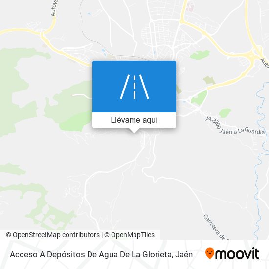 Mapa Acceso A Depósitos De Agua De La Glorieta