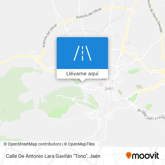 Mapa Calle De Antonio Lara Gavilán "Tono"