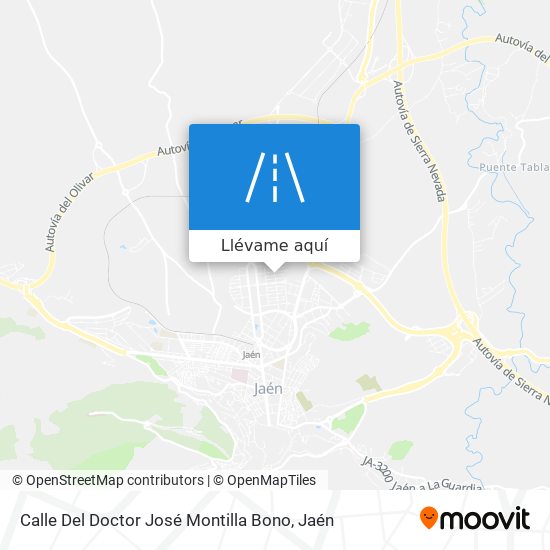 Mapa Calle Del Doctor José Montilla Bono