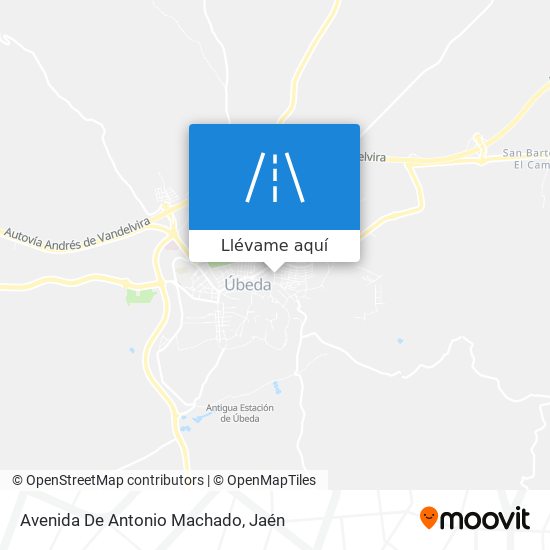 Mapa Avenida De Antonio Machado