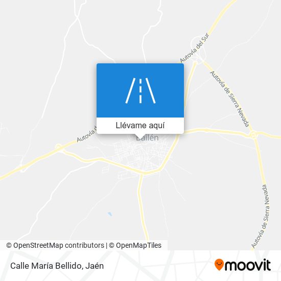 Mapa Calle María Bellido