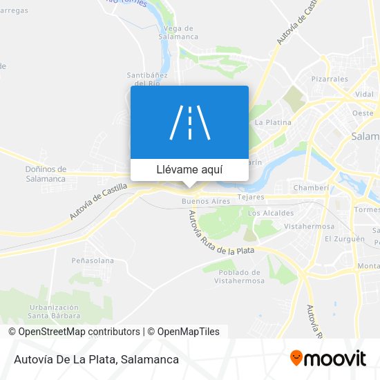 Mapa Autovía De La Plata