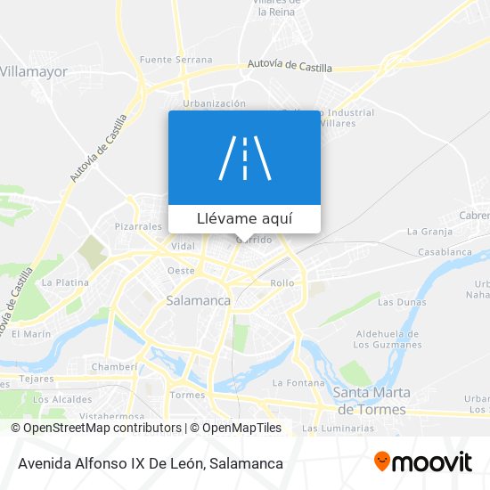 Mapa Avenida Alfonso IX De León