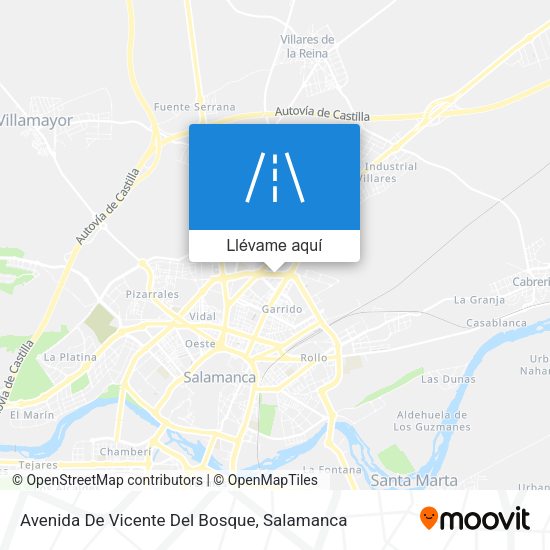 Mapa Avenida De Vicente Del Bosque