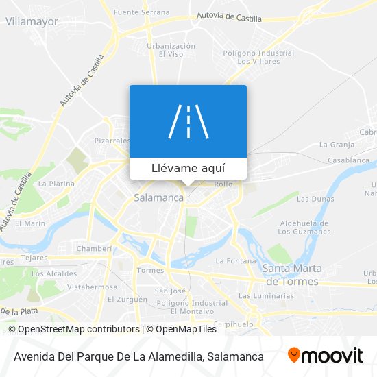 Mapa Avenida Del Parque De La Alamedilla