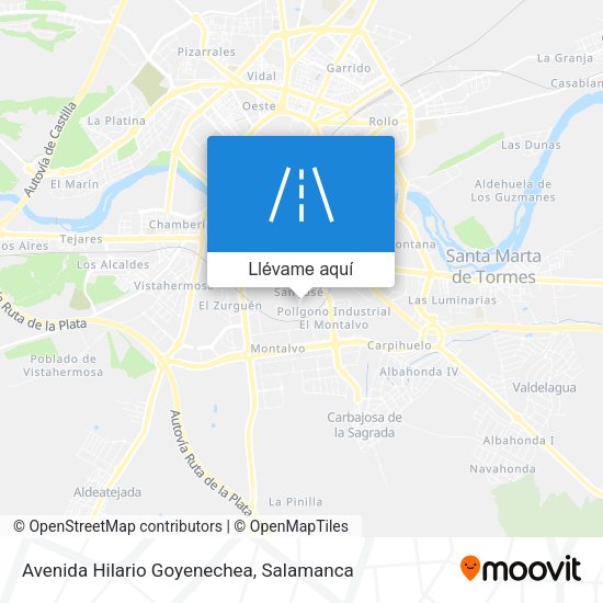 Mapa Avenida Hilario Goyenechea