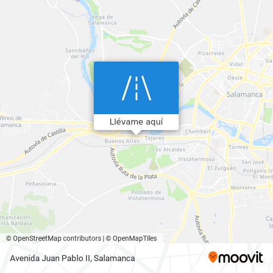 Mapa Avenida Juan Pablo II