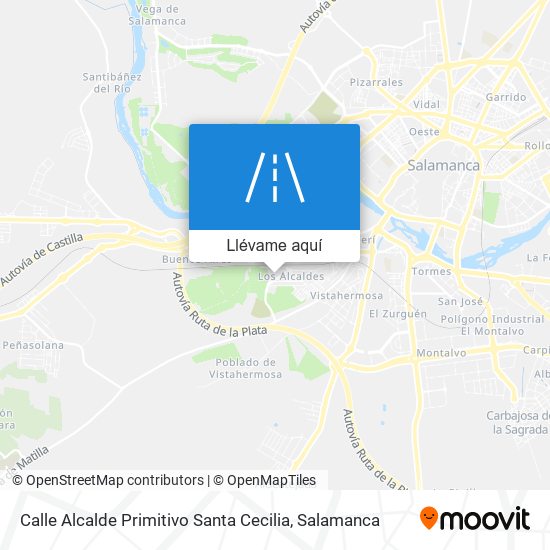 Mapa Calle Alcalde Primitivo Santa Cecilia
