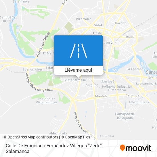 Mapa Calle De Francisco Fernández Villegas "Zeda"