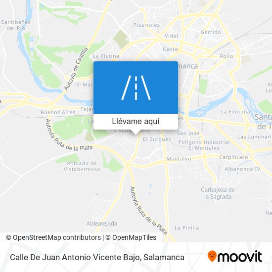 Mapa Calle De Juan Antonio Vicente Bajo