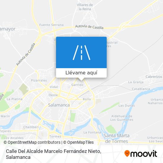 Mapa Calle Del Alcalde Marcelo Fernández Nieto