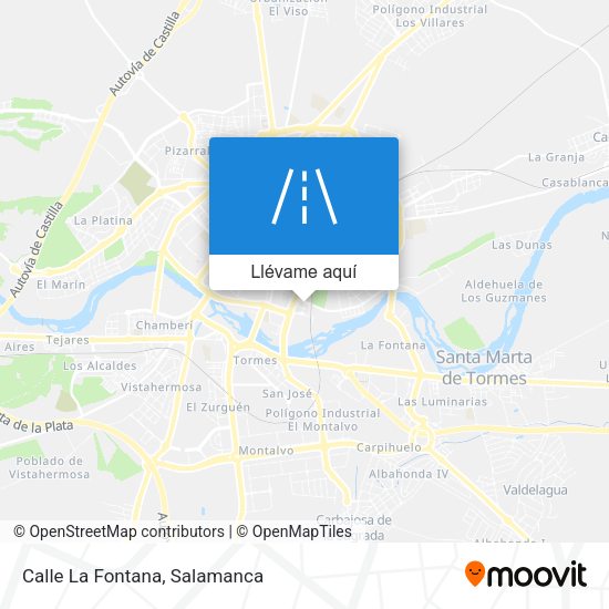 Mapa Calle La Fontana