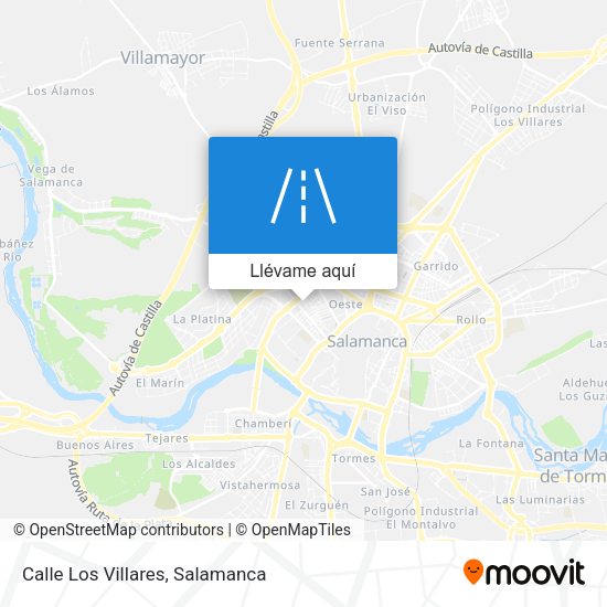 Mapa Calle Los Villares