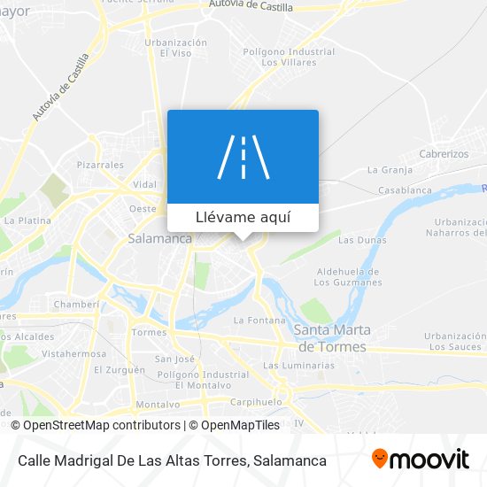 Mapa Calle Madrigal De Las Altas Torres
