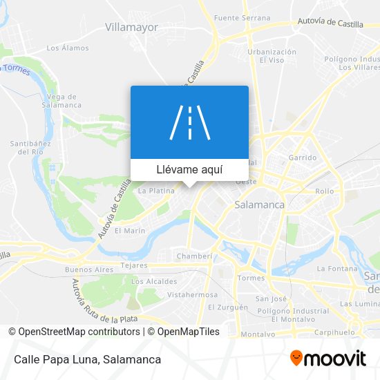 Mapa Calle Papa Luna