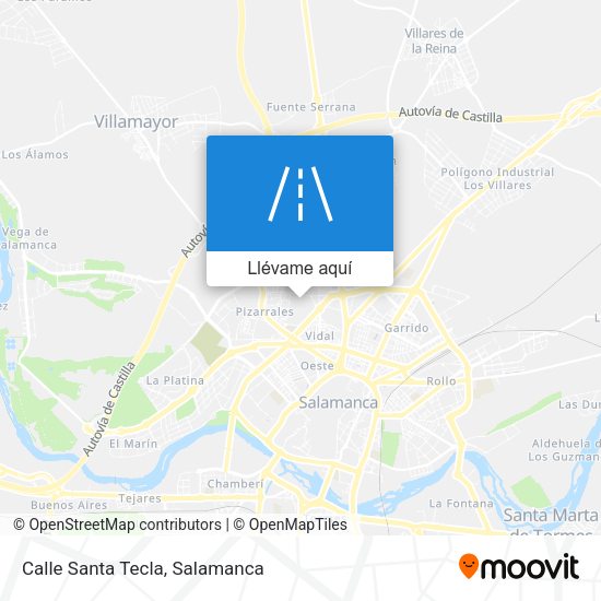Mapa Calle Santa Tecla