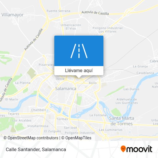 Mapa Calle Santander